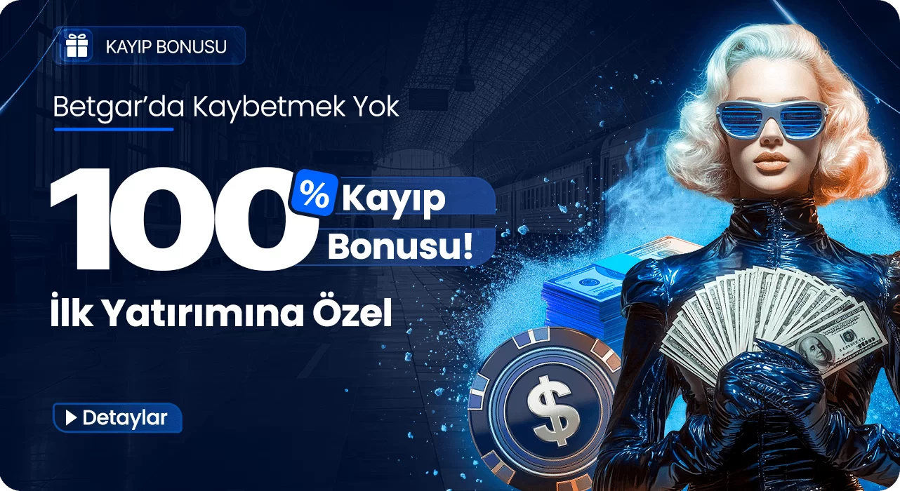 Betgar ilk yatırımına özel %100 kayıp bonusu promosyon bannerı